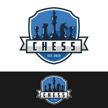 Chess logo vector illustration Stock Illustration