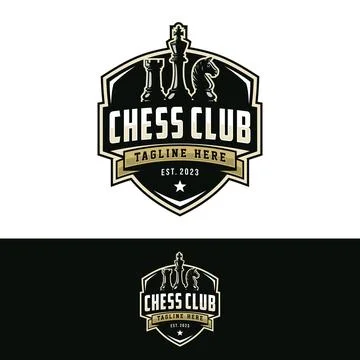 Chess logo vector illustration Stock Illustration