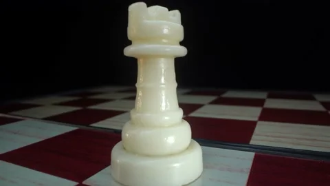 Chess macro figure. Strategy Sign - Creative Strategy Icon - Chess Strategy. 4k Video stock 155792867
