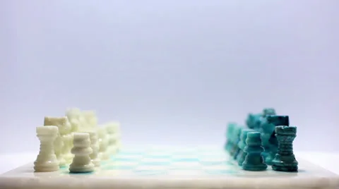 Chess of marble Stock Footage 37995910