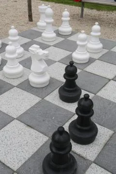 Chess in open air Stock-Fotos