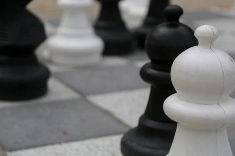 Chess in open air Stock Photos