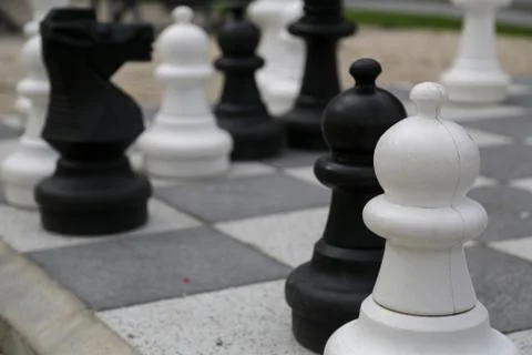 Chess in open air Stock Photos
