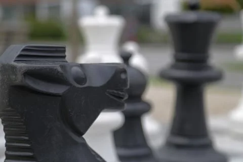 Chess in open air Stock Photos