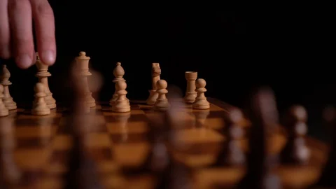 Chess opening move Video stock 128513215
