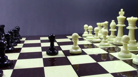 Chess opening with pawns Stock-Footage 62771070