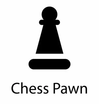 Chess pawn glyph icon vector Stock-Illustration