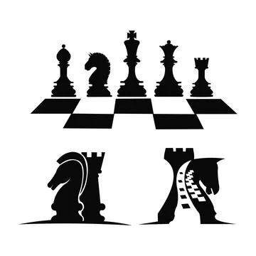 Chess pawn logo, Stock Illustration