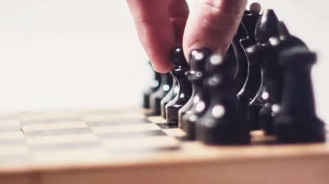 Chess Pawn Move Radial Dolly Stock Footage 61006456