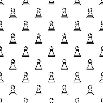 Chess pawn pattern representing strategy and competition Illustrazione stock