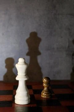 Chess Pawn Shadow Queen Potential Concept Фото