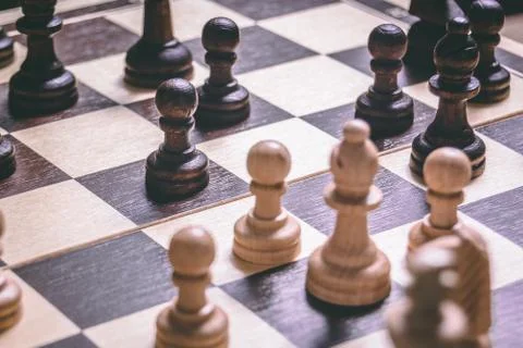 Chess Pawns 库存照片