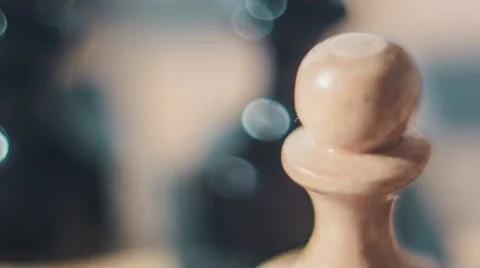 Chess Pawns Radial Dolly Stock Footage 61112906