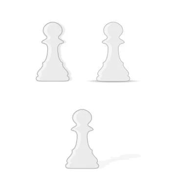 Chess pawns set Stock Illustration