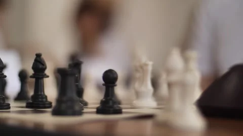 Chess Piece on the Board Stock Footage 249084630