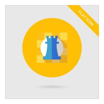 Chess piece icon Illustrazione stock