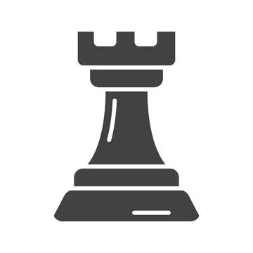 Chess piece Icon Image. Illustrazione stock