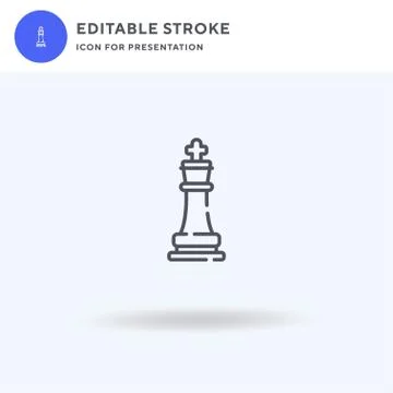 Chess Piece icon vector, filled flat sign, solid pictogram isolated on white イラスト素材