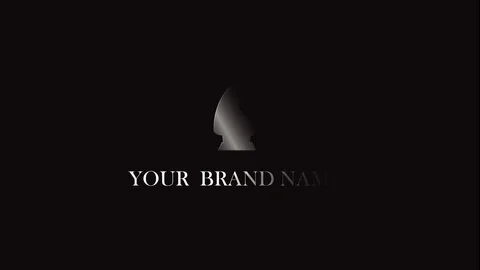 Chess piece motion logo templet Stock Footage 90288537