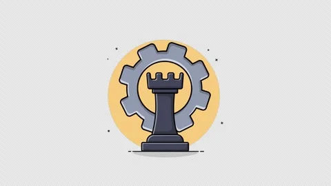 Chess Piece. Strategy Concept Animation Video - Transparent 库存影片 283342081