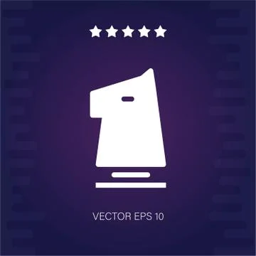 Chess piece vector icon Stock Illustration