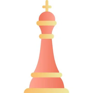 Chess piece vector queen icon isolated on white Stock Illustration