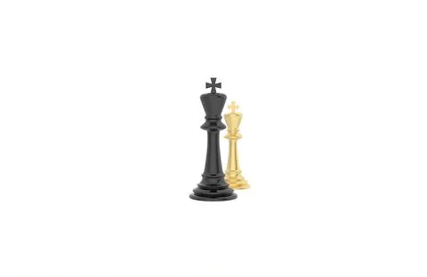 Chess pieces bishop isolated on white background,  Business, competition, str Stock Illustration