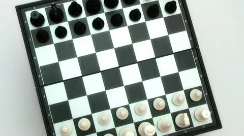 Chess pieces on the board Stock Footage 18194379