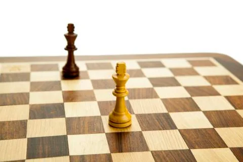 Chess pieces on the board Foto stock