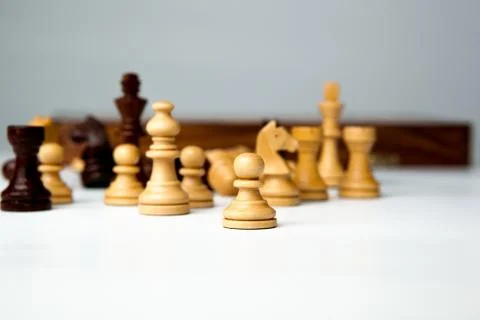 Chess pieces on the board Stock-Fotos