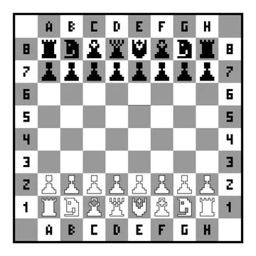 Chess pieces on the chessboard. Stock Illustration