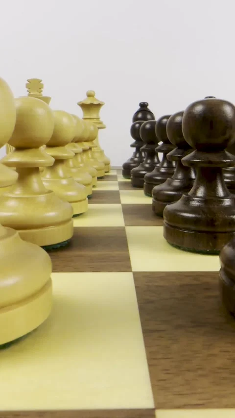 Chess pieces close-up Stock Footage 310177523