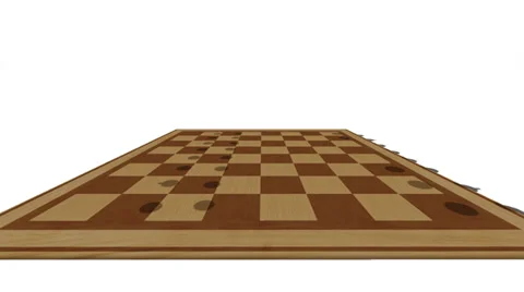 Chess pieces fall on chessboard Stock Footage 33958834