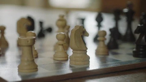 Chess pieces Stock Footage 128466419