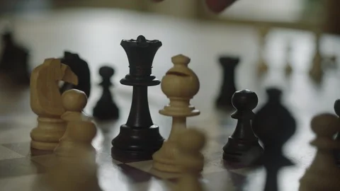Chess pieces Stock Footage 128467154