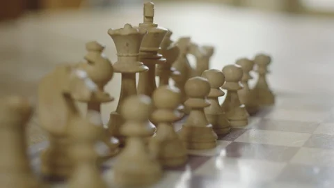 Chess pieces Stock Footage 128467872