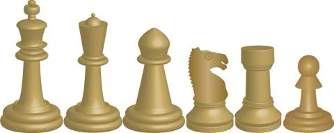 Chess Pieces Illustrazione stock