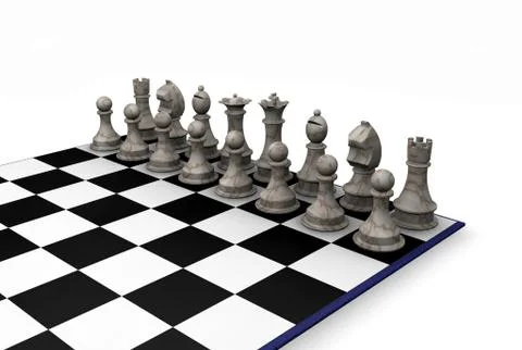 Chess pieces Stock Illustration