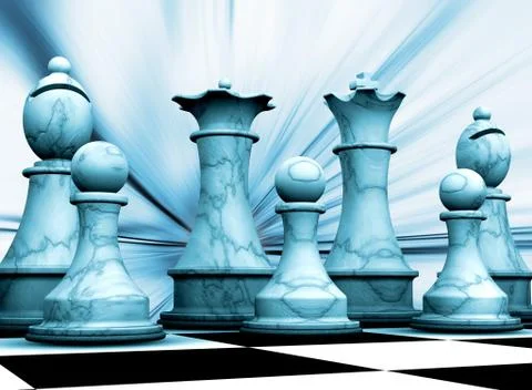 Chess pieces Stock Illustration