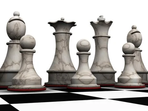 Chess pieces Stock Illustration