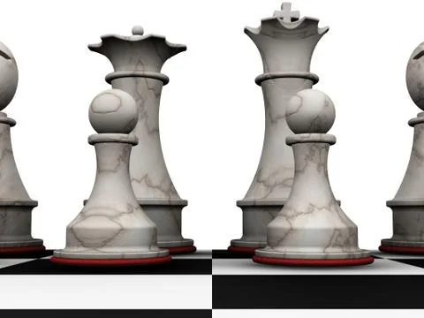 Chess pieces Stock Illustration