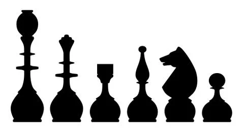 Chess pieces Stock Illustration