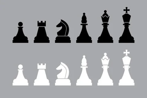 Chess pieces Illustrazione stock