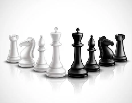 Chess Pieces Illustration Stock Illustration