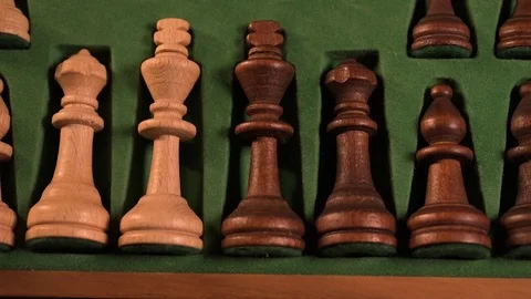 Chess pieces pan shot 스톡 동영상 116270142