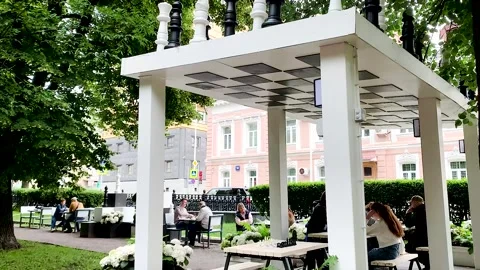 Chess pieces park area Stock-Footage 313931210