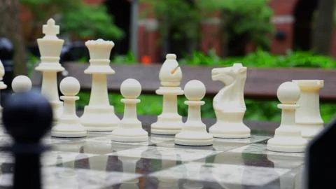 Chess pieces Stockfoto's