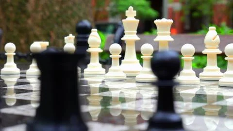 Chess pieces Stockfoto's