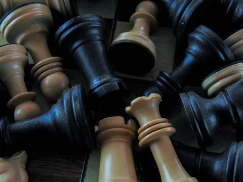 Chess pieces. Foto stock