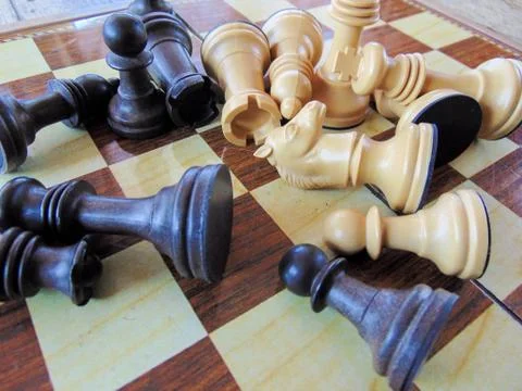 Chess pieces. Stock Photos